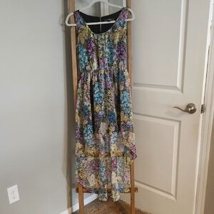 Love Stitch Floral High Low Dress
